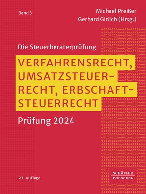cover image of Verfahrensrecht, Umsatzsteuerrecht, Erbschaftsteuerrecht